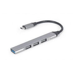 Gembird USB 3.1 HUB 4 portos ezüst (UHB-CM-U3P1U2P3-02) (UHB-CM-U3P1U2P3-02)