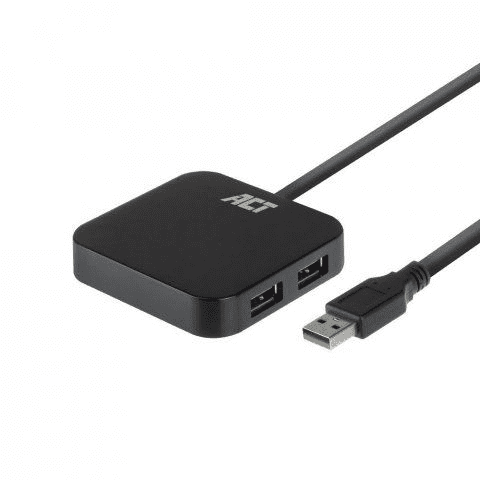 ACT USB Hub 3.2 4 portos fekete (AC6305) (AC6305)