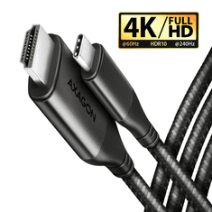 AXAGON USB-C > HDMI 2.0A kábel 1.8m (RVC-HI2MC) (RVC-HI2MC)