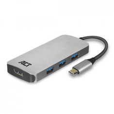 ACT USB-C - HDMI 4K HUB és átalakító adapter (AC7024) (AC7024)