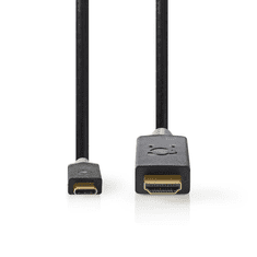 Nedis USB-C - HDMI kábel 2m (CCBW64655AT20) (CCBW64655AT20)