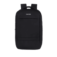 Canyon BPL-5, Laptop backpack for 15.6 inch, Product spec/size(mm): 440MM x300MM x 170MM, Black, EXTERIOR materials:100% Polyester, Inner materials:100% Polyester, max weight (KGS): 12kgs (CNS-BPL5B1)