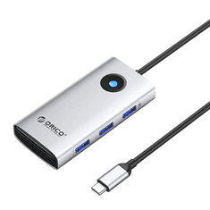 Orico USB-C notebook dokkoló ezüst (PW11-6PR-SV) (PW11-6PR-SV)