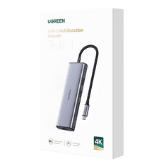 Ugreen CM490 USB-C notebook dokkoló szürke (90119) (ugreen90119)