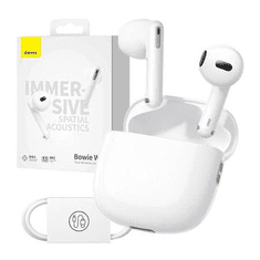 BASEUS Bowie WX5 TWS fülhallgató fehér (A00051000213-00) (A00051000213-00)