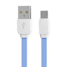 LDNIO XS-07 USB-A - Micro USB kábel 1m fehér-kék (5905316144774) (XS-07 micro)