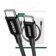 Ugreen US557 USB-C - USB-C kábel 100W 0,5m fekete (u20478) (u20478)