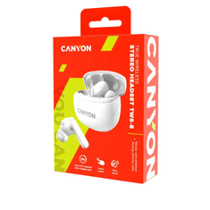 Canyon TWS-8 Bluetooth fülhallgató fehér (CNS-TWS8W) (CNS-TWS8W)