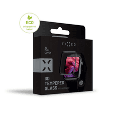 FIXED 3D Full-Cover Apple Watch 42mm edzett üveg kijelzővédő fekete (FIXG3D-435-BK) (FIXG3D-435-BK)
