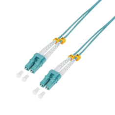 LogiLink Fiber optic duplex patch kábel zöldeskék 2m (FP3LC02) (FP3LC02)