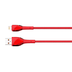 LDNIO LS661 USB-A - Lightning kábel 30W, 1m piros (5905316144668) (5905316144668)