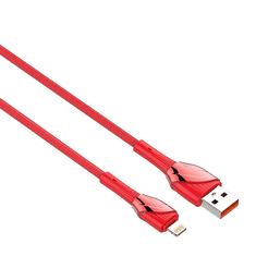 LDNIO LS661 USB-A - Lightning kábel 30W, 1m piros (5905316144668) (5905316144668)