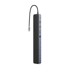 BASEUS EliteJoy Gen2 12in1 USB-C Hub sötétszürke (WKSX030213) (WKSX030213)