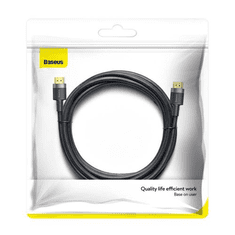 BASEUS Video cable Cafule 4KHDMI Male To 4KHDMI Male 3m Black (CADKLF-G01) (CADKLF-G01)