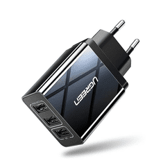 Ugreen ED013 3x USB 2.4 A adapter fekete (50816) (UG50816)