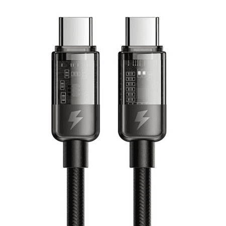 Mcdodo CA-2841 USB-C - USB-C kábel PD 100W 1,8m fekete (CA-2841) (CA-2841)