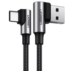 Ugreen US176 USB-A - USB-C kábel 3A 3m fekete(70875 (70875)