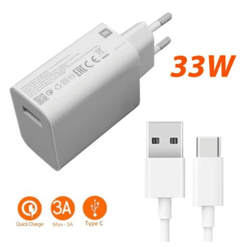 Xiaomi Mi Travel Charger Combo Set with USB-A to Type-C charging cable 1m, 33W White EU BHR6039EU (40039)