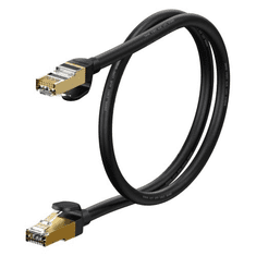 BASEUS Network Cable High Speed (CAT7) of RJ45 (round cable) 10 Gbps, 0.5m Black (WKJS010001) (WKJS010001)
