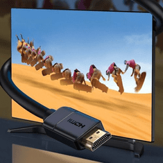 BASEUS Video Cable High definition Series HDMI To HDMI 4K 60 Hz, 3D HDR, 18 Gbps, 2m Black (CAKGQ-B01) (CAKGQ-B01)