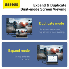 BASEUS Video Cable High definition Series HDMI To HDMI 4K 60 Hz, 3D HDR, 18 Gbps, 3m Black (CAKGQ-C01) (CAKGQ-C01)
