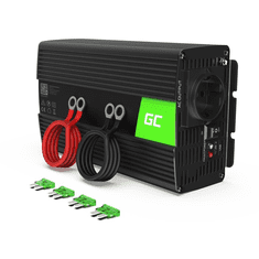 Green Cell KFZ Spannungswandler Power Inverter 12V > 230V 1000/2000W Black (INV09)