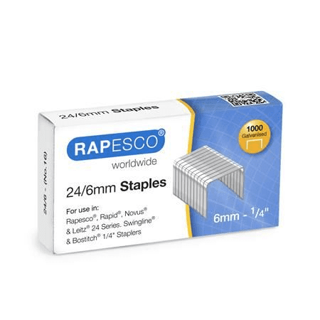 RAPESCO 24/6 horganyzott tűzőkapocs (S24607Z3) (S24607Z3)