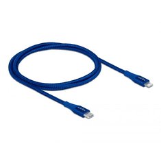 DELOCK 85416 USB Type-C - Lightning adat- és töltőkábel 1m kék (delock85416)