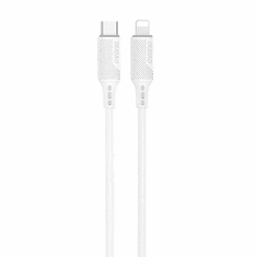 DUDAO L6S USB-C - Lightning kábel 1m 20W PD fehér (6973687244064) (L6S 1m)