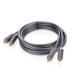 Ugreen 2RCA Cinch- 2RCA Cinch kábel 3m fekete (10519) (UG10519)