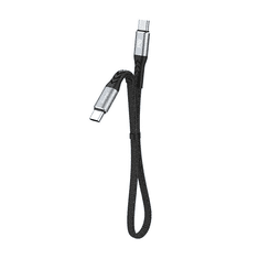 DUDAO L10C USB-C - USB-C kábel 0.23m 100W PD fekete (6973687243869) (L10C)