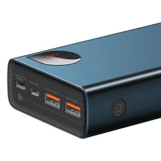 BASEUS Adaman Metal Powerbank 20000mAh 2xUSB-A, USB-C, microUSB kék (PPIMDA-D03) (PPIMDA-D03)