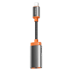 Mcdodo Lightning - Aux mini jack 3.5mm adapter szürke (CA-6710) (CA-6710)