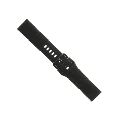 FIXED univerzális 20mm-es okosóra pót szilikon szíj fekete (FIXSST-20MM-BK) (FIXSST-20MM-BK)