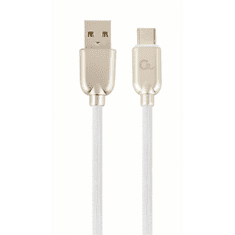 Gembird USB Type-C - USB-A adat- és töltőkábel 2m fehér (CC-USB2R-AMCM-2M-W) (CC-USB2R-AMCM-2M-W)