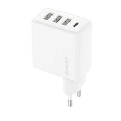 DUDAO A5HEU 3x USB-A + USB-C PD 20W hálózati töltő fehér (6973687244101) (6973687244101)