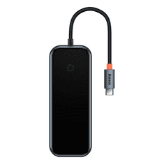 BASEUS AcmeJoy 5 az 1-ben Hub USB-C - 2xUSB 3.0 USB 2.0 USB-C PD HDMI sötétszürke (WKJZ010213) (WKJZ010213)