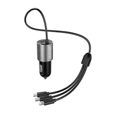 DUDAO R5Pro autós töltő USB-A + 3in1 USB-C / Micro USB / Lightning (6973687241087) (6973687241087)