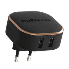 Duracell 2xUSB-A hálózati töltő 24W fekete (DRACUSB16-EU) (DRACUSB16-EU)
