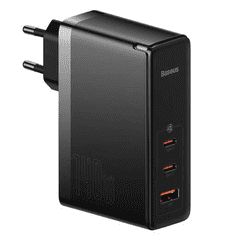 BASEUS GaN5 Pro 2xUSB-C + USB hálózati töltő 140W fekete (CCGP100201) (CCGP100201)