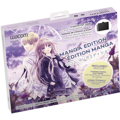 Wacom Intuos S Manga Bluetooth digitális rajztábla fekete (CTL-4100WLK-M) (CTL-4100WLK-M)