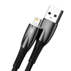 BASEUS Glimmer Series USB - Lightning kábel 1m fekete (CADH000201) (CADH000201)