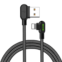 Mcdodo USB - Lightning kábel 1.2m fekete (CA-4671) (CA-4671)