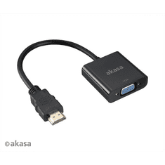 Akasa HDMI - VGA adapter (AK-CBHD15-20BK) (AK-CBHD15-20BK)