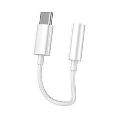 Vipfan L08 USB-C és mini jack 3.5mm AUX kábel 10cm fehér (L08) (L08)