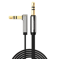 Ugreen szögletes mini jack kábel 3,5 mm AUX lapos 3 m (fekete (10728) (UG10728)