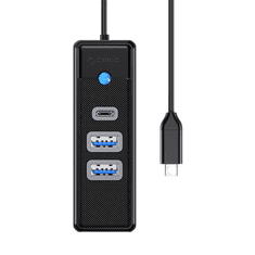Orico 2x USB 3.0 + USB-C Hub fekete (PWC2U-C3-015-BK-EP) (PWC2U-C3-015-BK-EP)