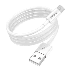 Vipfan X03 USB-A - MicroUSB kábel 3A, 1m fehér (X03MK) (X03MK)