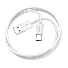 Vipfan X03 USB-A - USB-C kábel 3A, 1m fehér (X03TC) (X03TC)