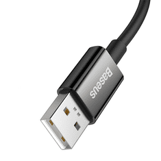 BASEUS Superior USB USB-C kábel 65W PD 1m fekete (CAYS000901) (CAYS000901)